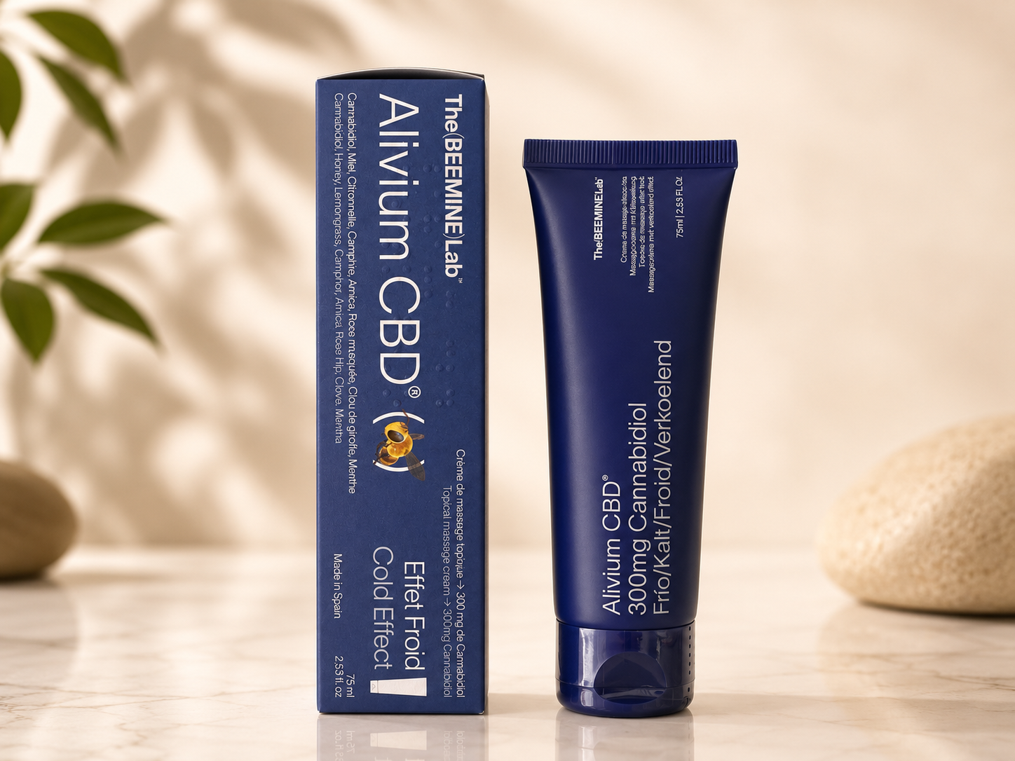 Alivium CBD 300 mg Efecto Frío | Crema de Masaje con CBD