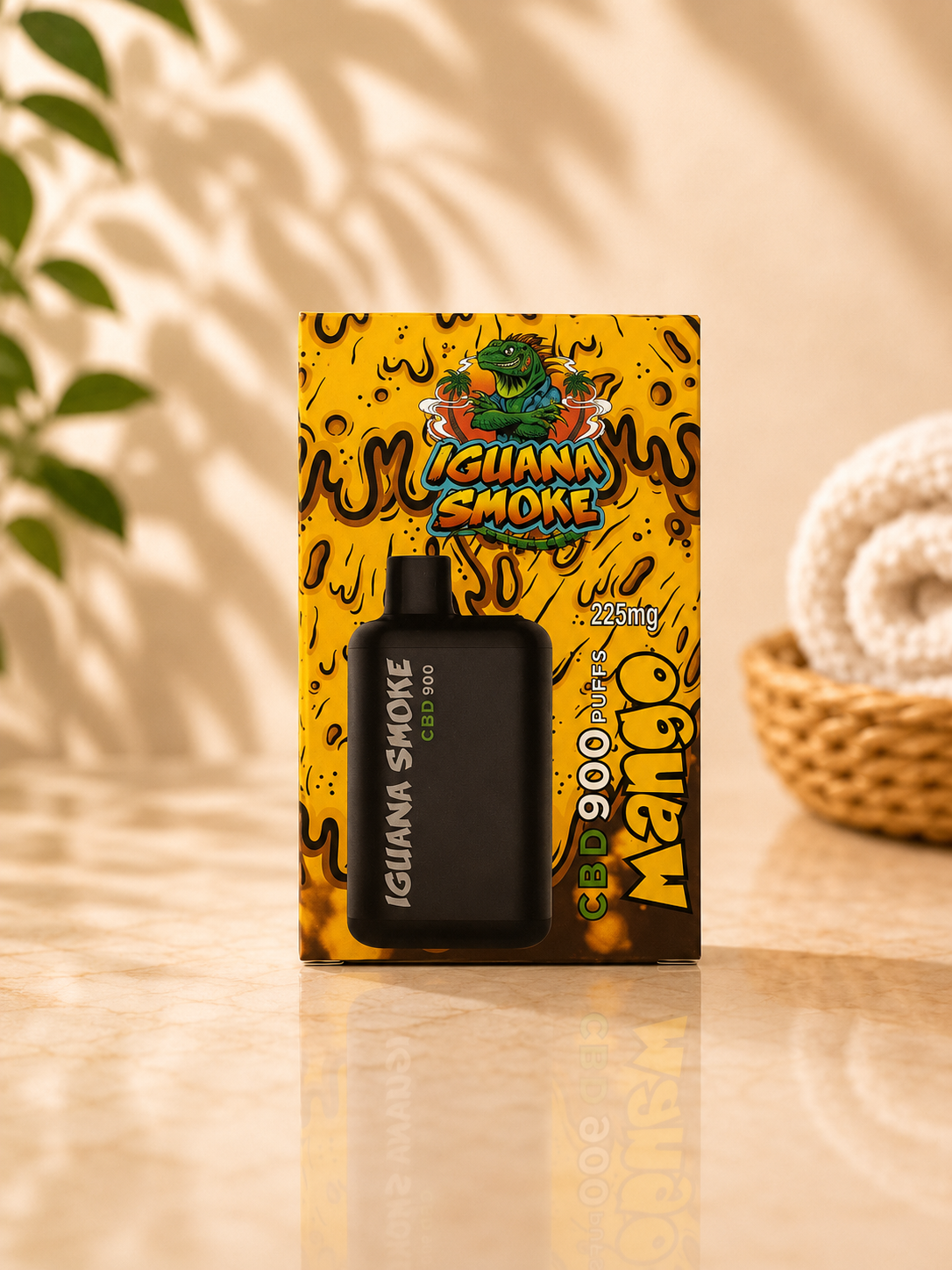 Iguana Smoke Mango CBD 900 | Vaper Desechable con CBD