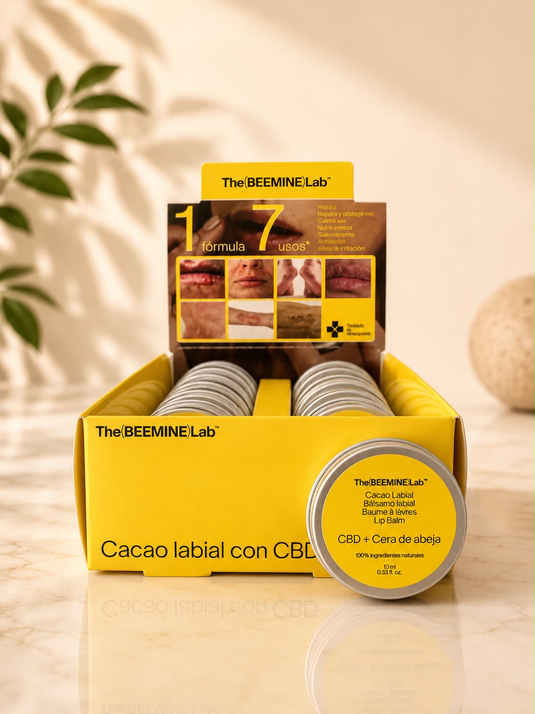 Bálsamo Labial CBD + Cera de Abeja | Hidratación y Protección Natural